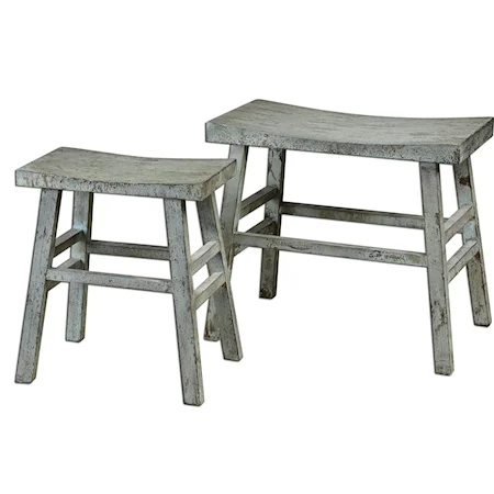 Scout Antique Style Benches Set of 2